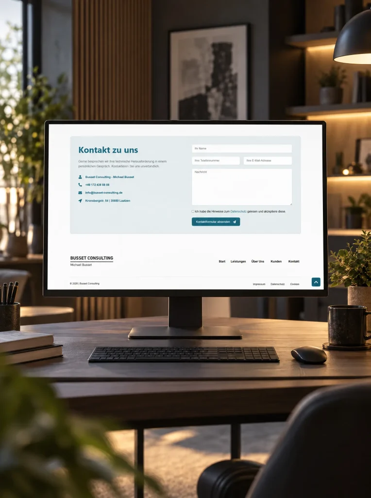 Webdesign für Busset Consulting