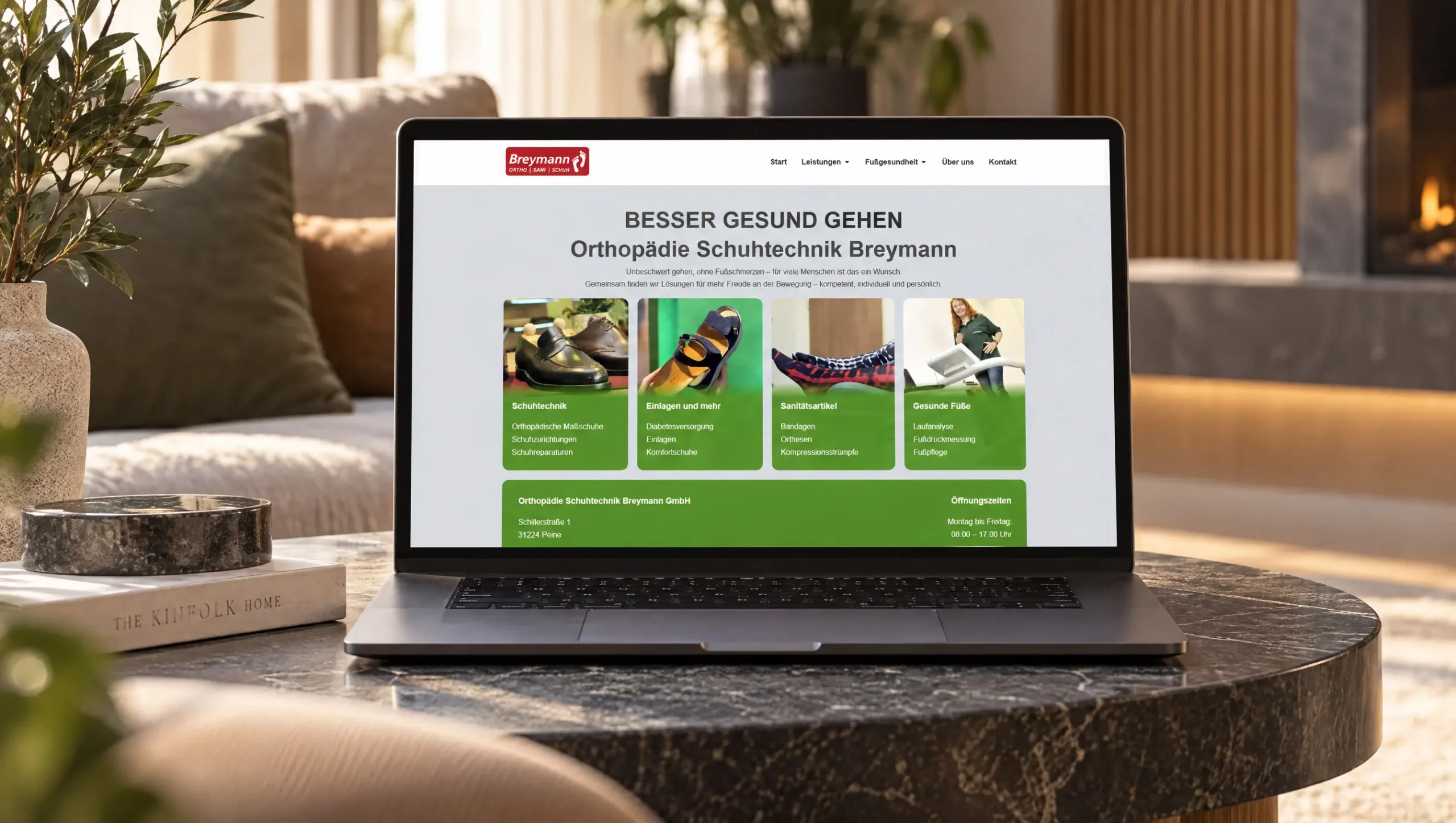 Neue Webseite von Orthopädie-Schuhtechnik Breymann