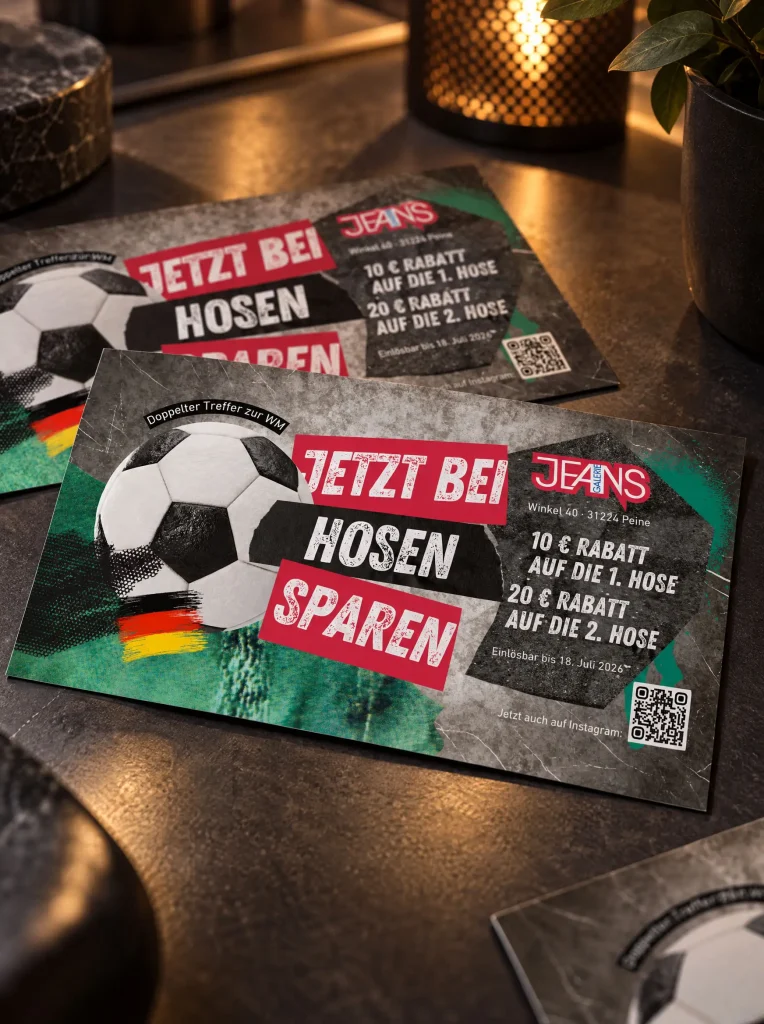 Gestaltung des Kundenmailings der JeansGalerie Peine