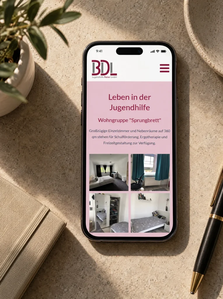 Webdesign für die Jugendhilfe Peine