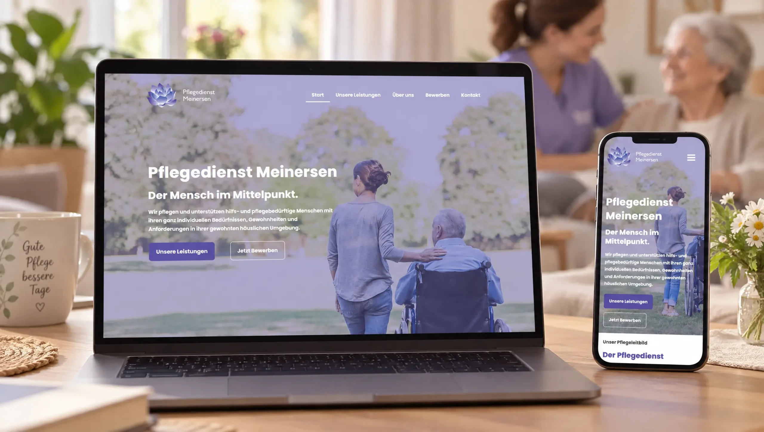 Neue Webseite des Pflegedienstes Meinersen